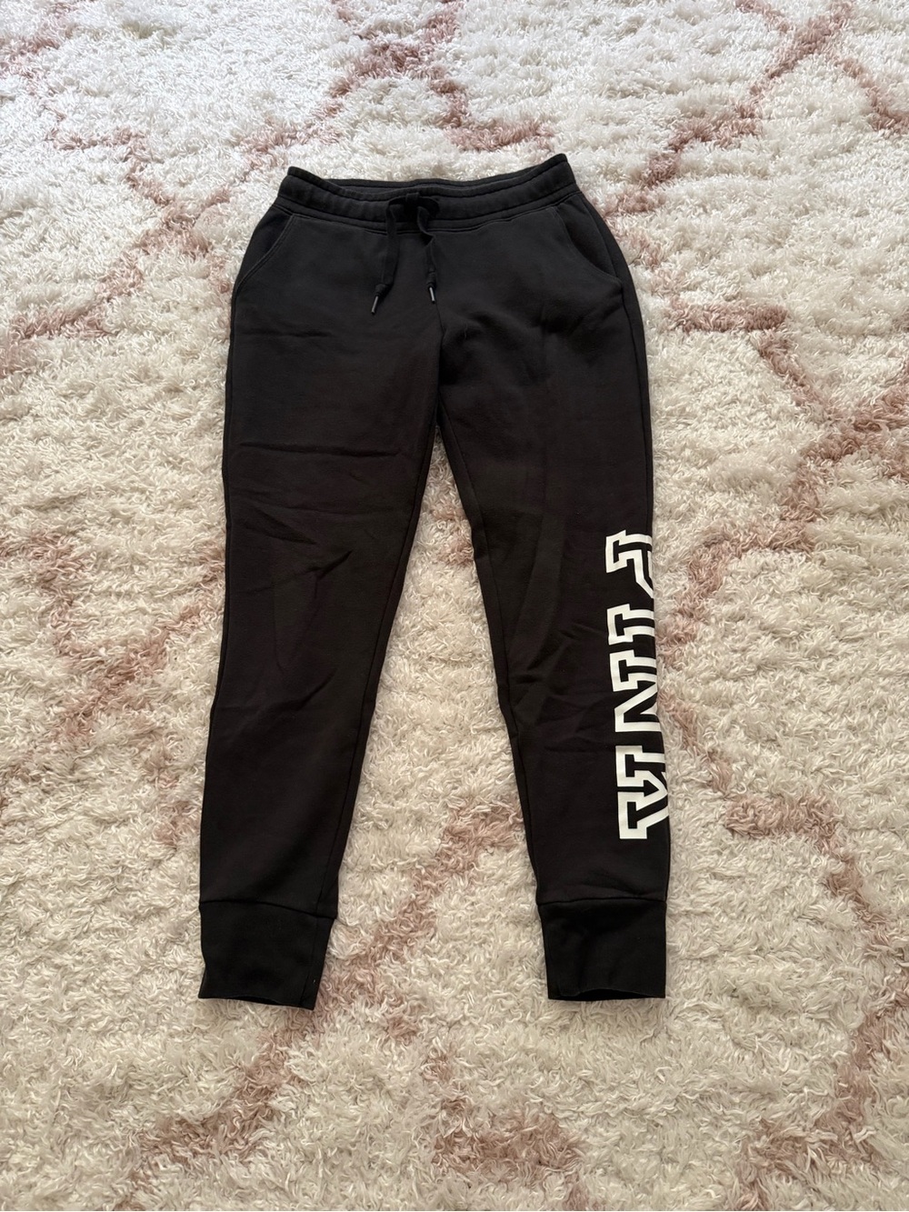 PINK Victoria's Secret Black Fleece Sweatpants